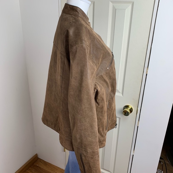 Levi’s Women’s Brown Suede Moto Jacket - Picture 4 of 7